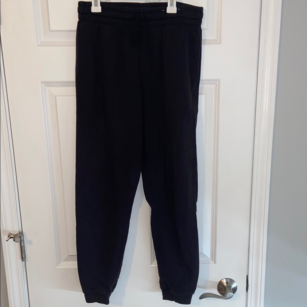 H&M Black Joggers Relaxed Fit Tapered Leg